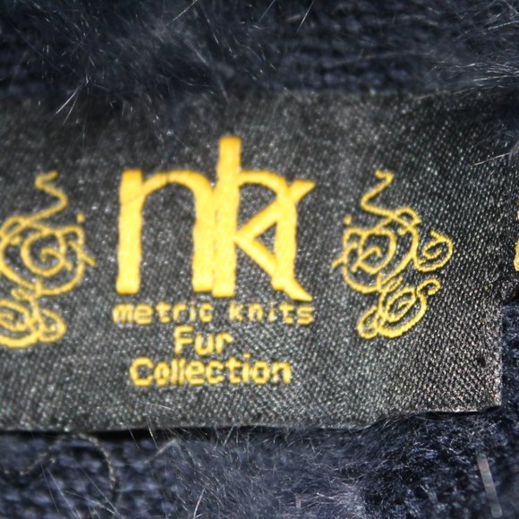 New MK Metric Knits Fur Collection 4 Neiman Marcus Rabbit Fur Poncho Cape - Picture 3 of 10